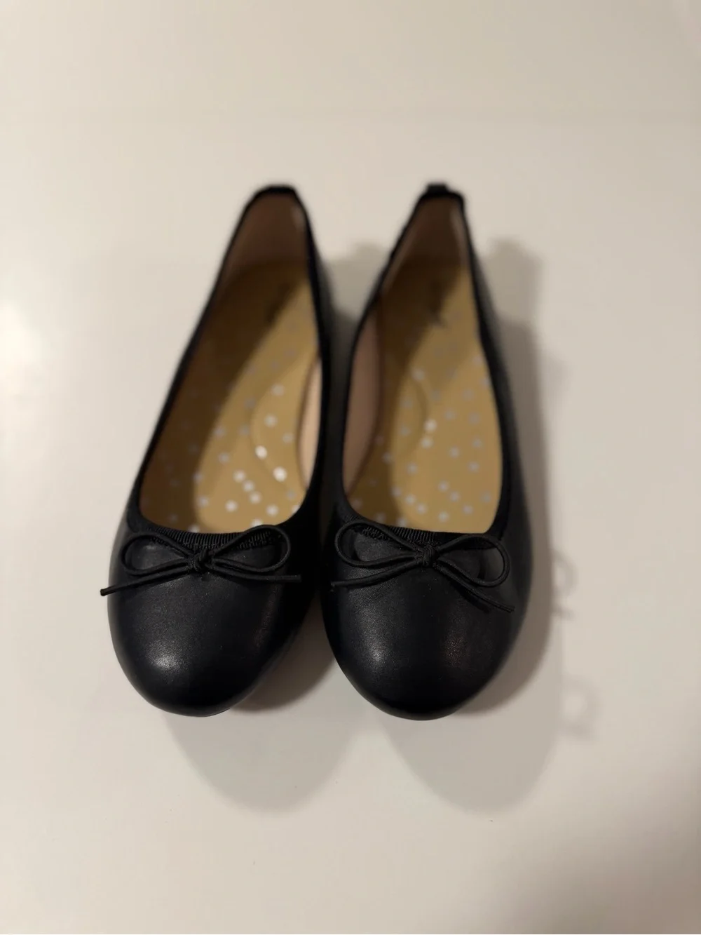 Cat & Jack Black Girls Bow Ballet Flats